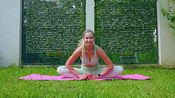 Sexy outdoor yoga by stella cardo