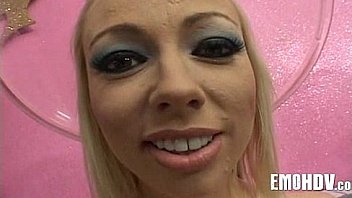 Goth emo angel with tattoos 062