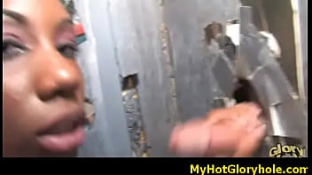 Blowjob gloryhole with a nasty ebony 15