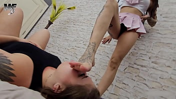 Licking the bad teen 18 pink feet