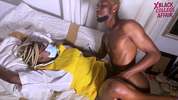 Big black dick fucks school mate pussy