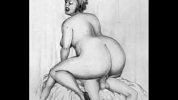 Retro erotic erotic drawings