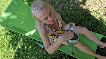 Special toy i spoil my prolapse pussy on a hot summer day