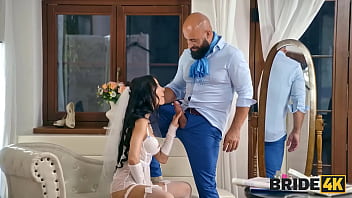 Bride4k kama oxi is having an unforgettable sex in the wedding dress salon