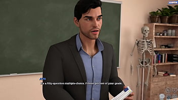 Race of life #11 asian college student flashes her pussy to teacher in the test