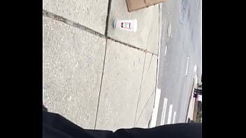 Fat pussy white lady had no idea i was following her