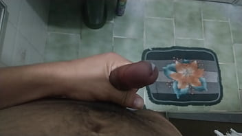 Punhetinha no banheiro