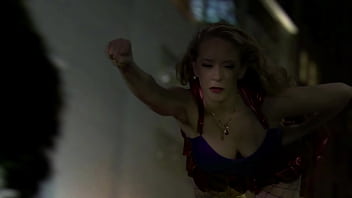 Big boob superheroines get off in group scene with horny heroes