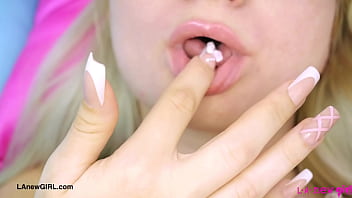 Sexy teen model naked close up