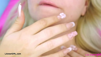 Sexy teen model naked close up