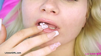 Sexy teen model naked close up