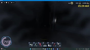 Playing roblox spooky game omg