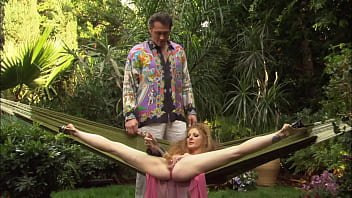 Ginger pussy squirts a few times when cock digs deep inside and rubs a pierced clit