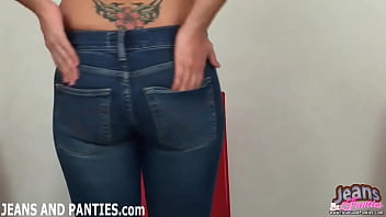 Tight blue jeans and sexy panties videos