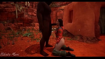 Hot slut fucked by tribe member