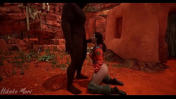 Hot slut fucked by tribe member