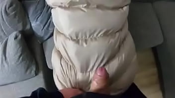Play with cum on my soft nylon linner and down jackets 261 previewtoday i dressed like a slut to excite you to cum on m