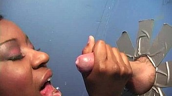 Gloryhole ebony girl booty shake and suck 6