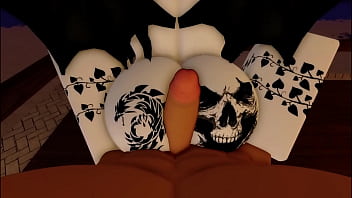 Fucking a goth roblox fan at the beach