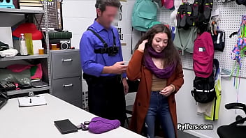 Curly spinner rides dick on the desk