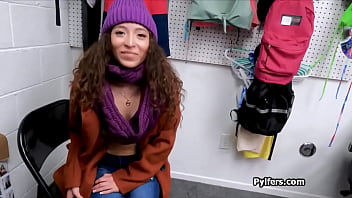 Curly spinner rides dick on the desk