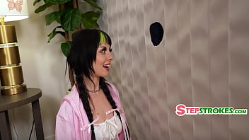 Framed as a slut she fucks stepbrother through the wall