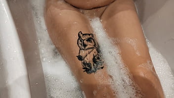 Big boobs girl in bathroom