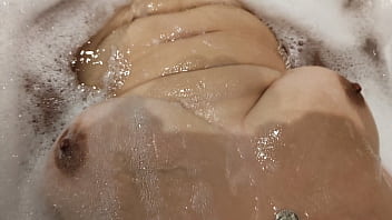 Big boobs girl in bathroom