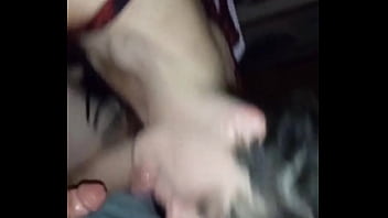 Gagging on thick dick