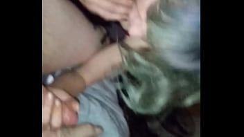 Gagging on thick dick