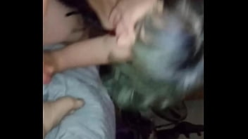 Gagging on thick dick