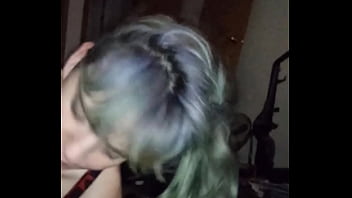 Gagging on thick dick