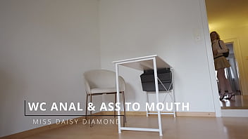 Wc break for blowjob and anal fuck office break