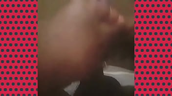 Jacking that black cock