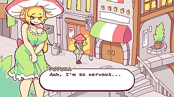 Meeting peppina & growing a huge futa cock futanari di funghi ft gumi