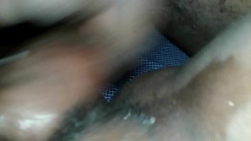 Stimulating her pussy with cock