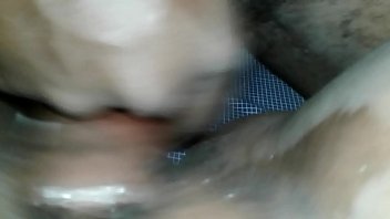 Stimulating her pussy with cock