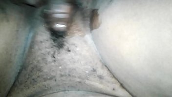 Stimulating her pussy with cock