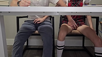 Students entertaining during boring lecture