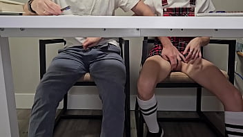 Students entertaining during boring lecture