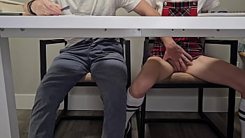 Students entertaining during boring lecture