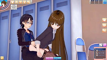 Office lady mina takes a hentai break to suck and fuck guy