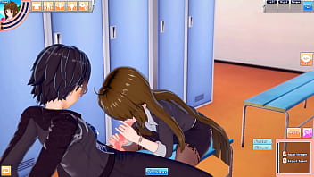 Office lady mina takes a hentai break to suck and fuck guy