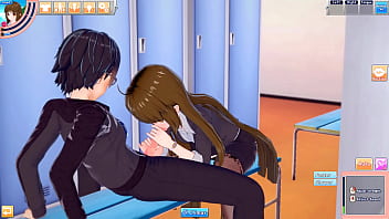 Office lady mina takes a hentai break to suck and fuck guy