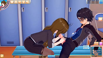 Office lady mina takes a hentai break to suck and fuck guy