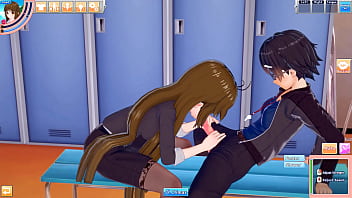 Office lady mina takes a hentai break to suck and fuck guy