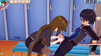 Office lady mina takes a hentai break to suck and fuck guy