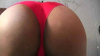 Ebony teen shows off her blowjob skills at gloryhole 18