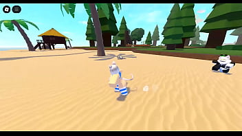 Whorblox menina gata é pega e fodida bastante ao sair da praia parte 1