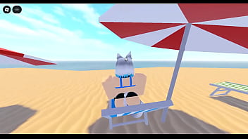 Whorblox menina gata é pega e fodida bastante ao sair da praia parte 1